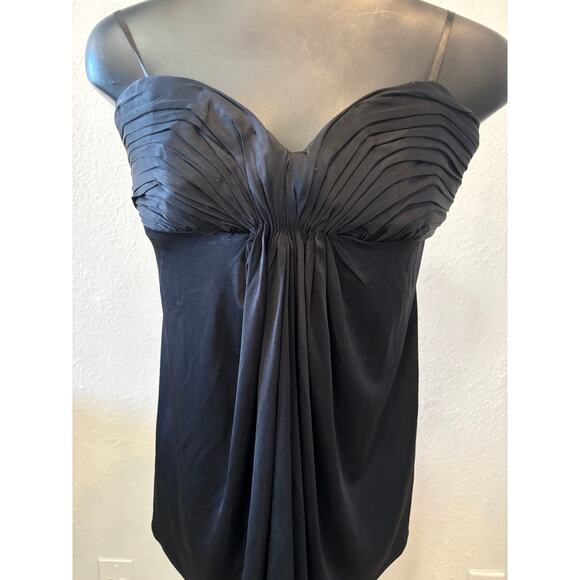 BCBG Max Azria Black Babydoll Top Strapless Size Small Black - Picture 1 of 3